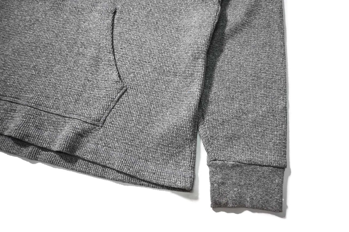画像3: Used Polo Ralph Lauren L/S Thermal Hoodie Grey (3)