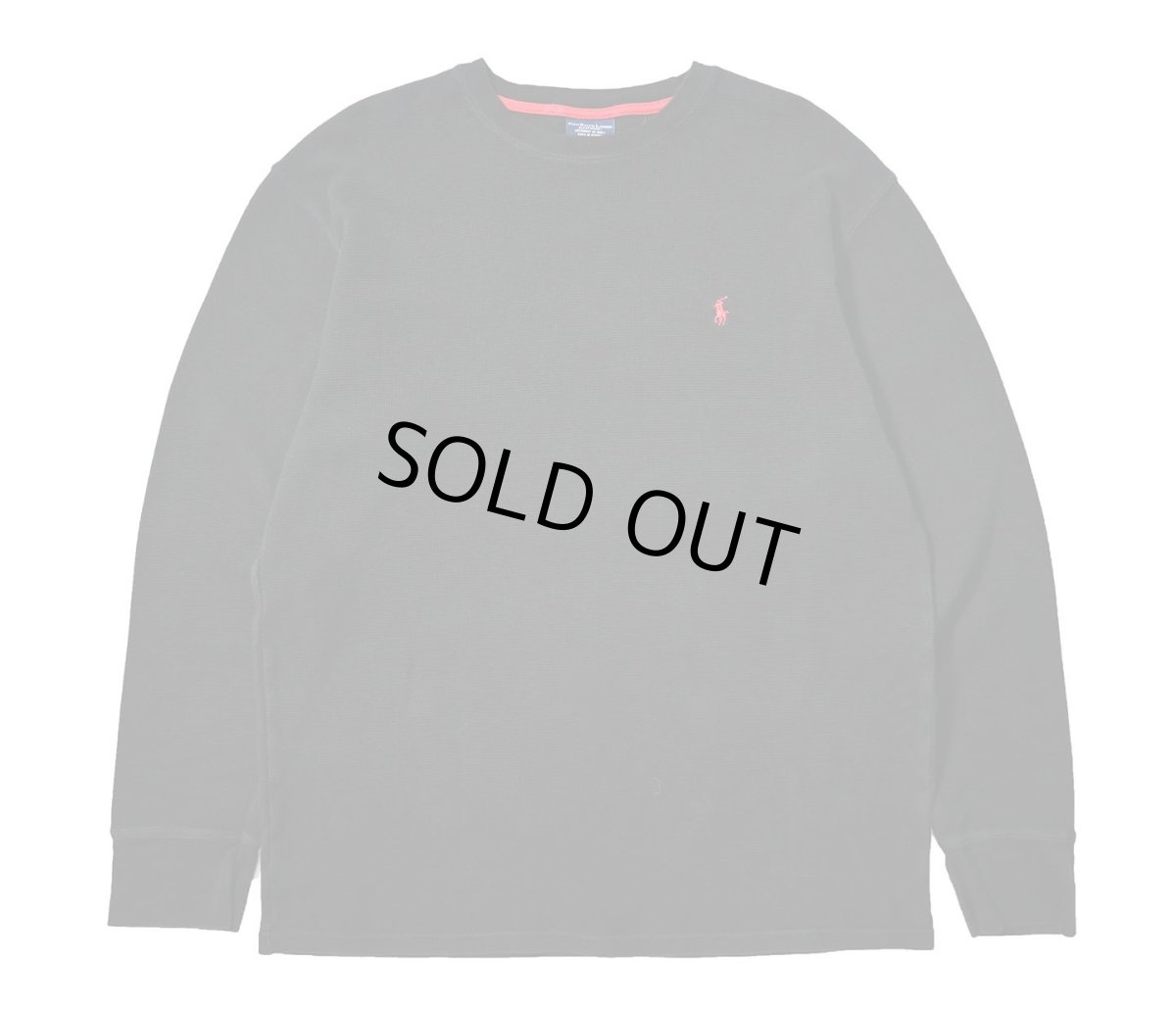 画像1: Used Polo Ralph Lauren L/S Thermal Black (1)