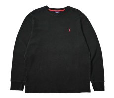 画像1: Used Polo Ralph Lauren L/S Thermal Black (1)