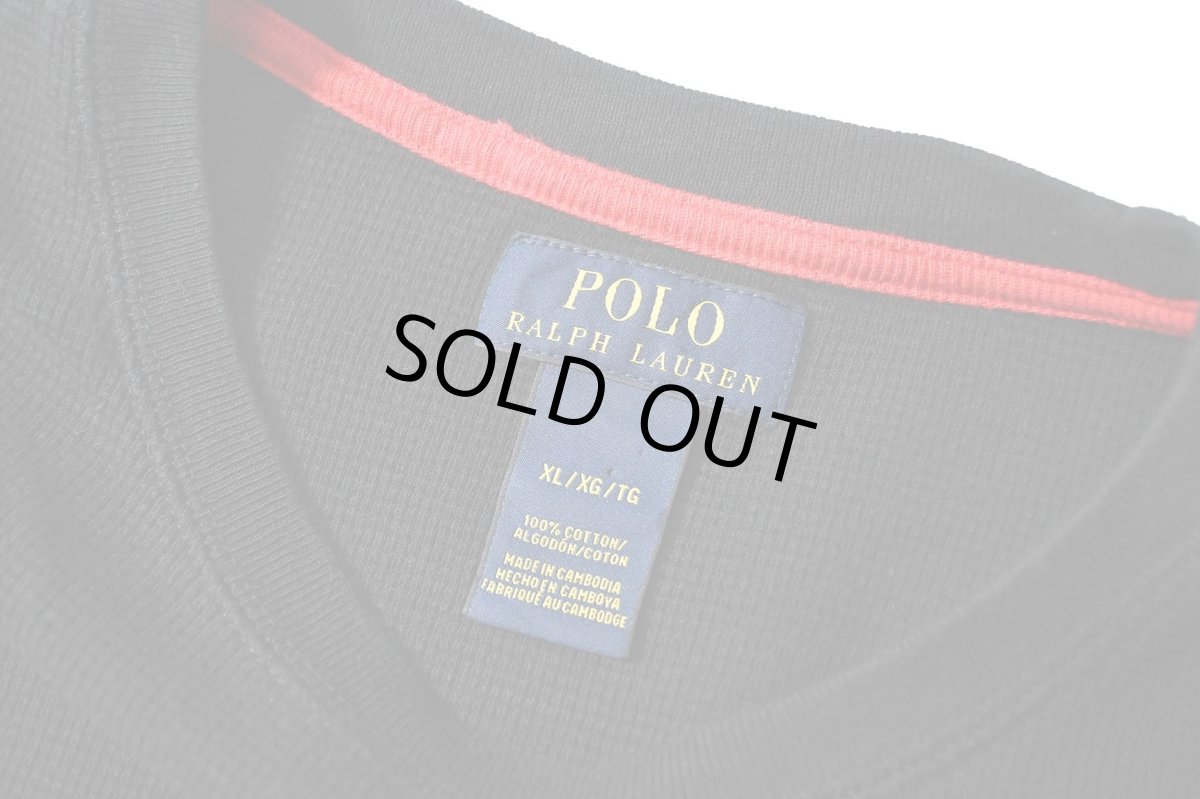 画像4: Used Polo Ralph Lauren L/S Thermal Black (4)