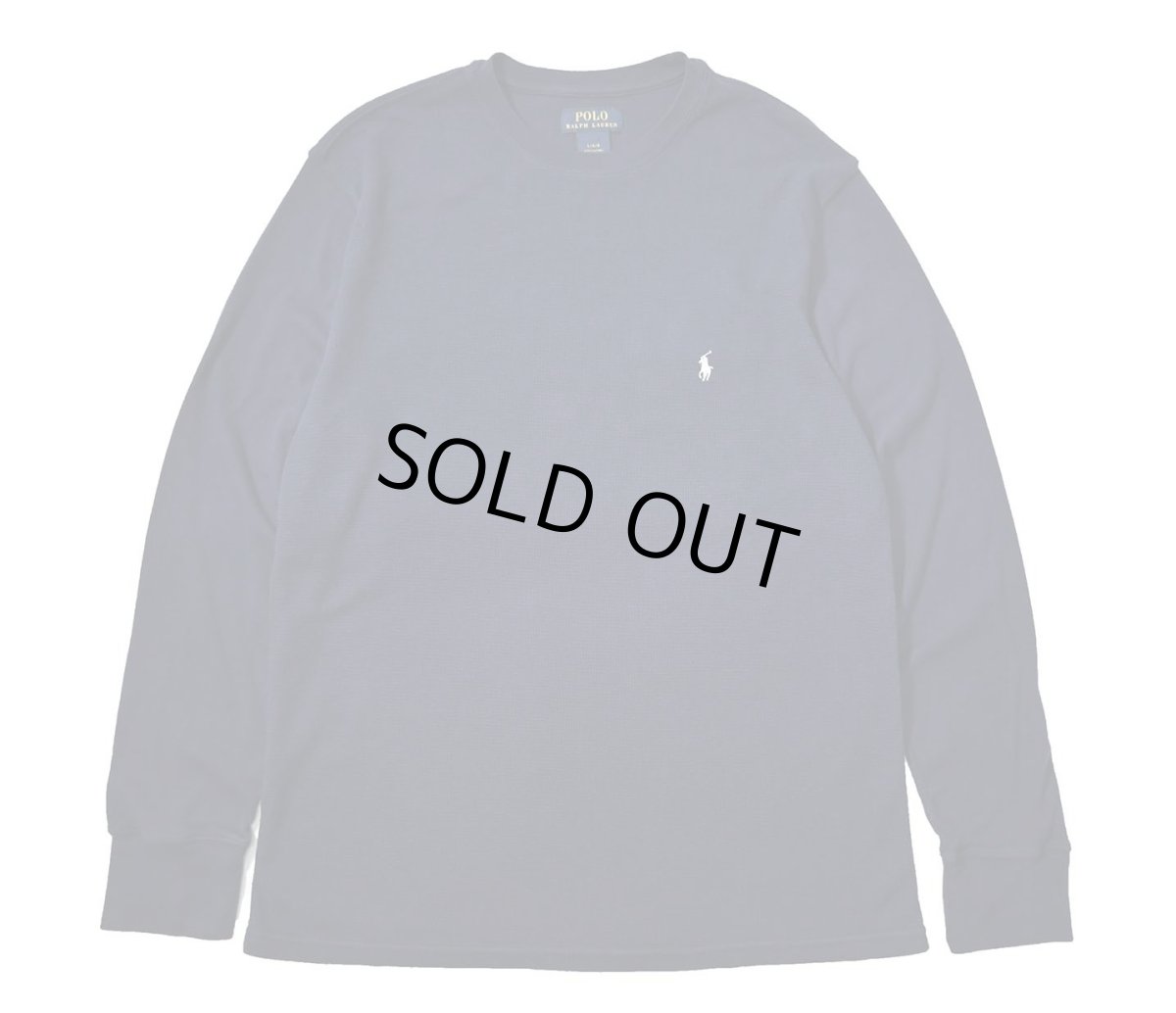 画像1: Used Polo Ralph Lauren L/S Thermal Navy (1)