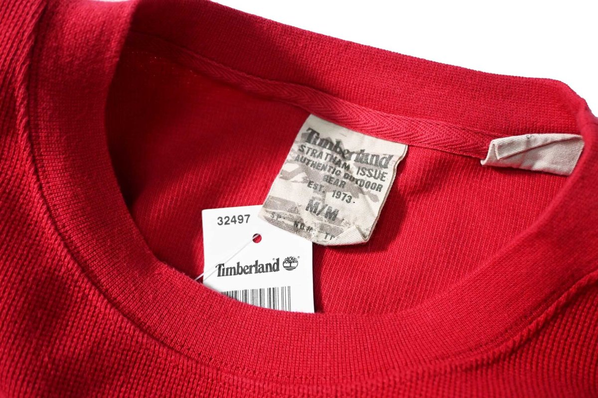 画像4: Deadstock Timberland L/S Thermal Red (4)