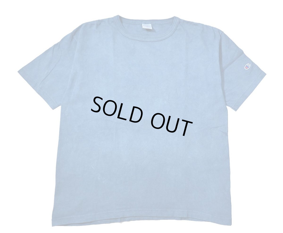 画像1: Deadstock Champion × ART MORIYA T1011 Heavy Weight S/S Blank T-Shirt Indigo Dye (1)