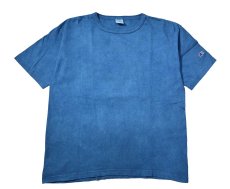 画像1: Deadstock Champion × ART MORIYA T1011 Heavy Weight S/S Blank T-Shirt Indigo Dye (1)