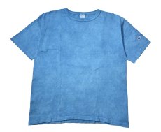 画像1: Deadstock Champion × ART MORIYA T1011 Heavy Weight S/S Blank T-Shirt Indigo Dye (1)