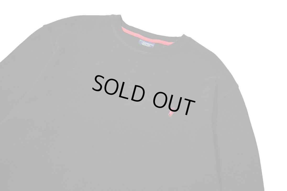 画像2: Used Polo Ralph Lauren L/S Thermal Black (2)