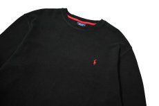 画像2: Used Polo Ralph Lauren L/S Thermal Black (2)