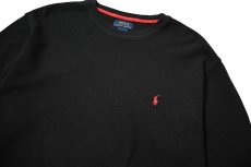 画像2: Used Polo Ralph Lauren L/S Thermal Black (2)