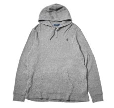 画像1: Used Polo Ralph Lauren L/S Thermal Hoodie Grey (1)