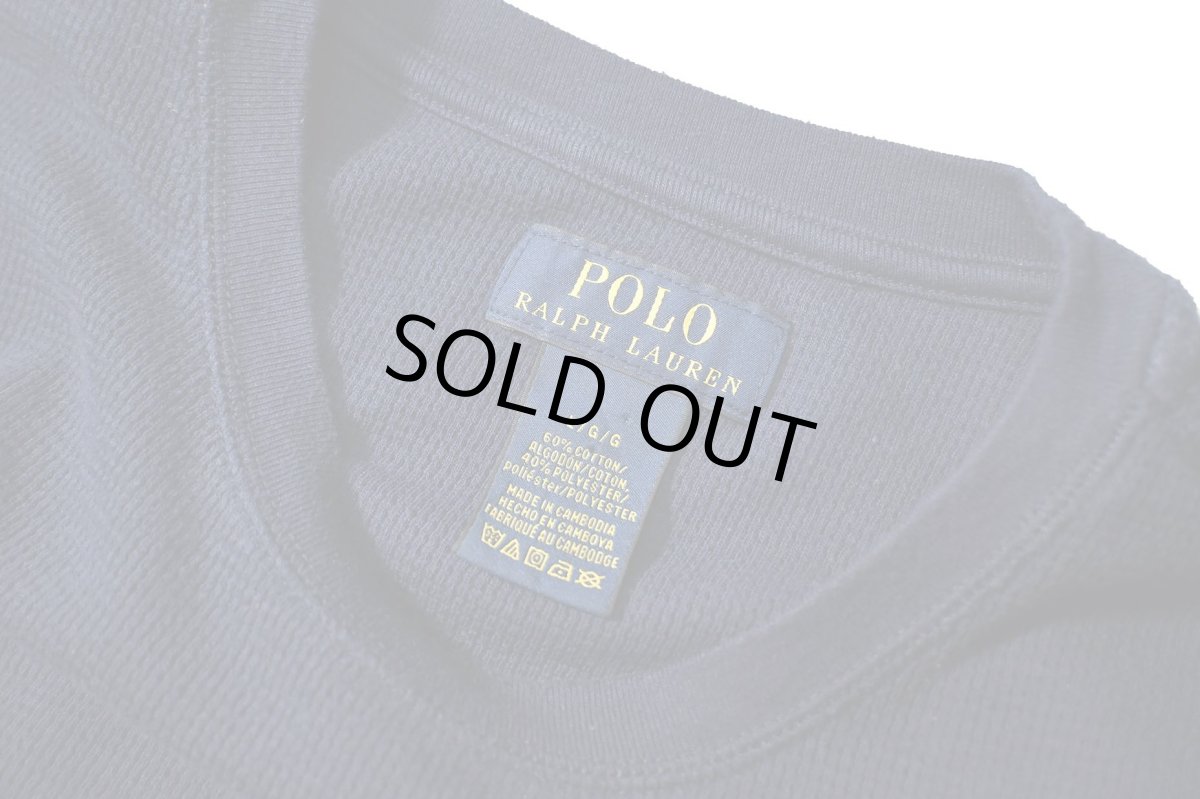 画像4: Used Polo Ralph Lauren L/S Thermal Navy (4)
