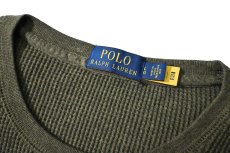 画像4: Used Polo Ralph Lauren L/S Thermal Olive (4)