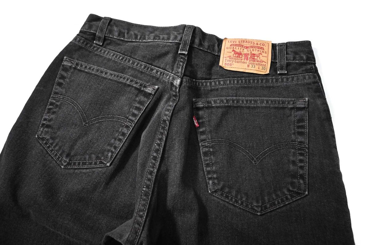 画像4: 00' Used Levi's 505 Denim Pants Black made in USA リーバイス (4)