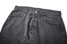 画像2: 85' Used Levi's 501 Denim Pants Black made in USA リーバイス 先染め (2)