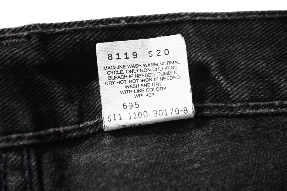 画像8: 00' Used Levi's 505 Denim Pants Black made in USA リーバイス (8)
