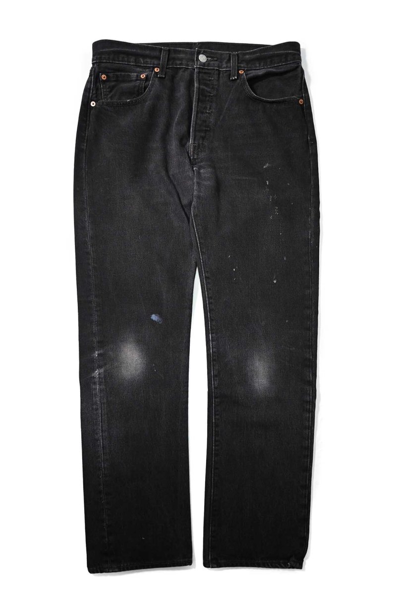 画像1: Used Levi's 501 Denim Pants Black リーバイス (1)