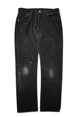 画像1: Used Levi's 501 Denim Pants Black リーバイス (1)