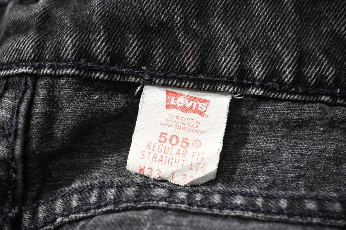画像7: 95' Used Levi's 505 Denim Pants Black made in USA リーバイス (7)