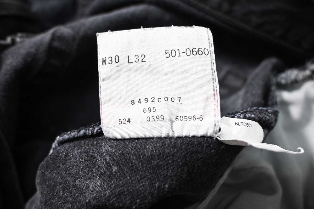 画像8: 99' Used Levi's 501 Denim Pants Black made in USA リーバイス (8)