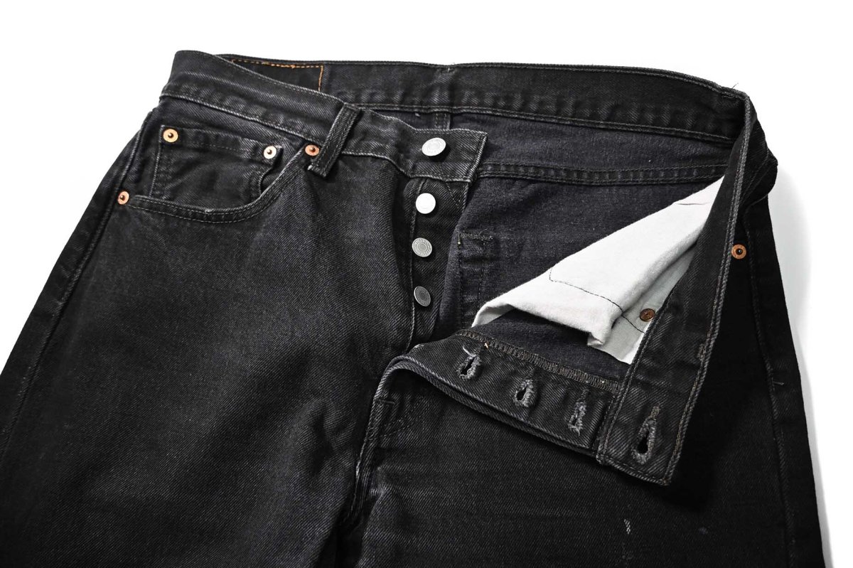 画像8: Used Levi's 501 Denim Pants Black リーバイス (8)