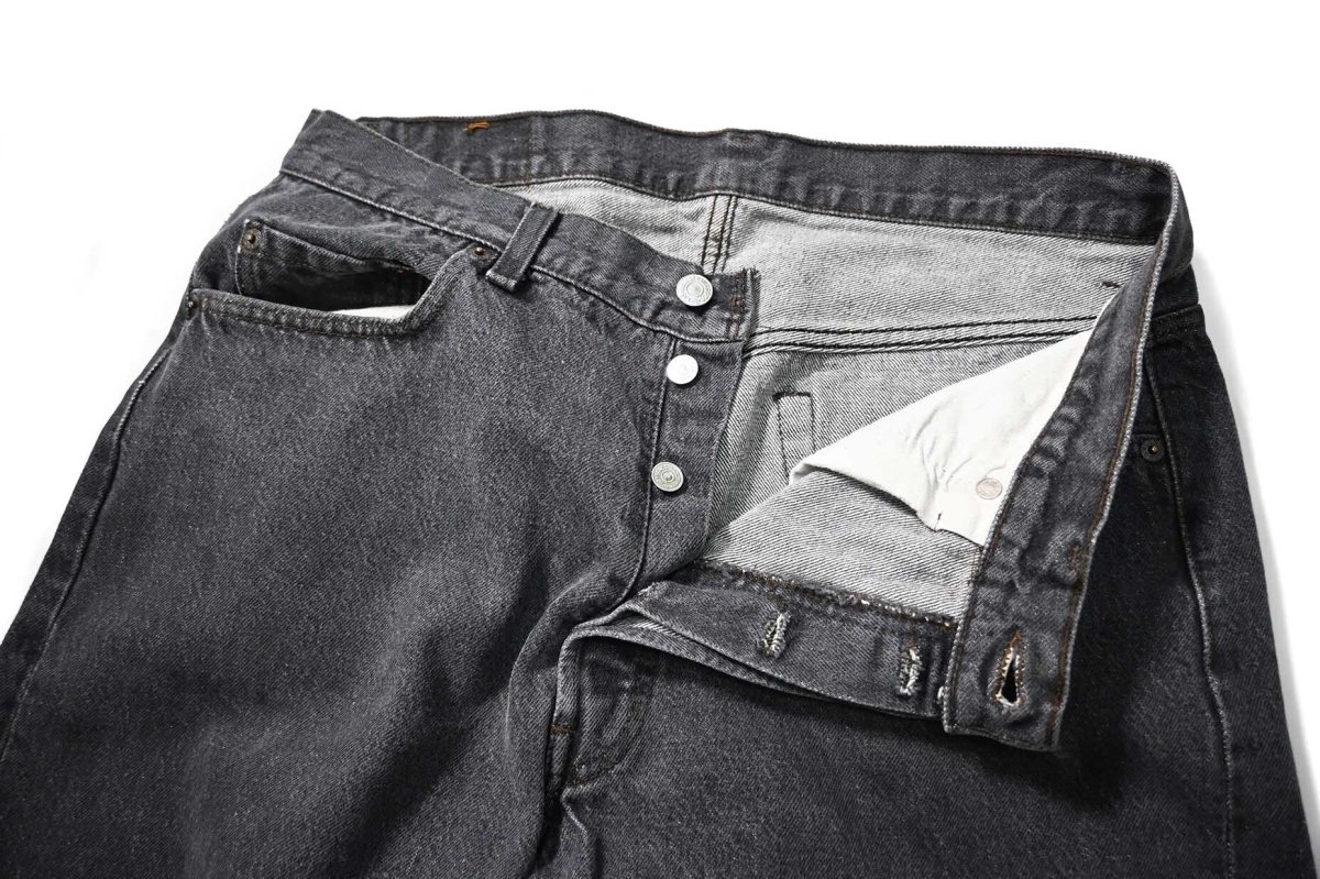 画像6: 85' Used Levi's 501 Denim Pants Black made in USA リーバイス 先染め (6)