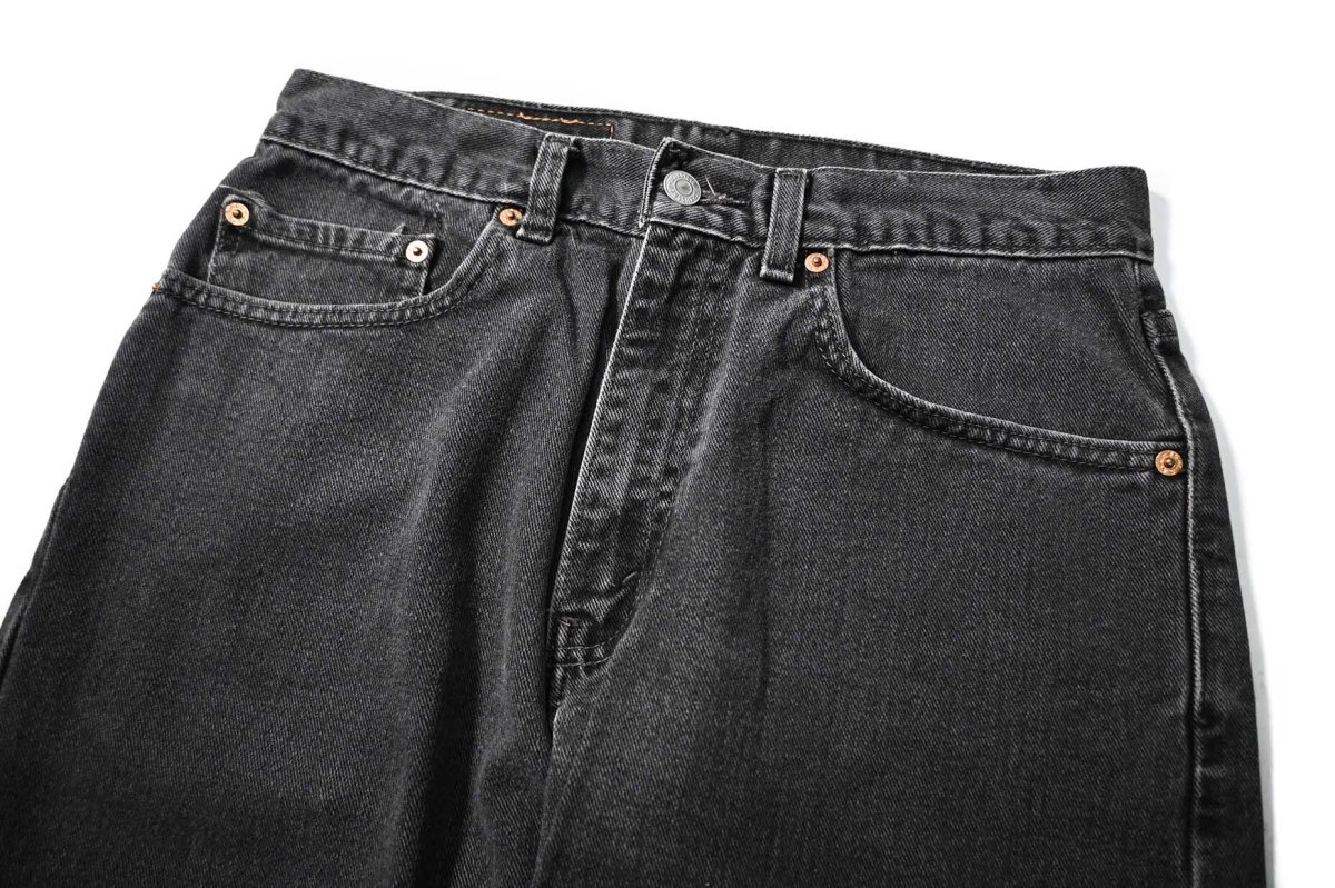 画像2: 01' Used Levi's 505 Denim Pants Black リーバイス (2)