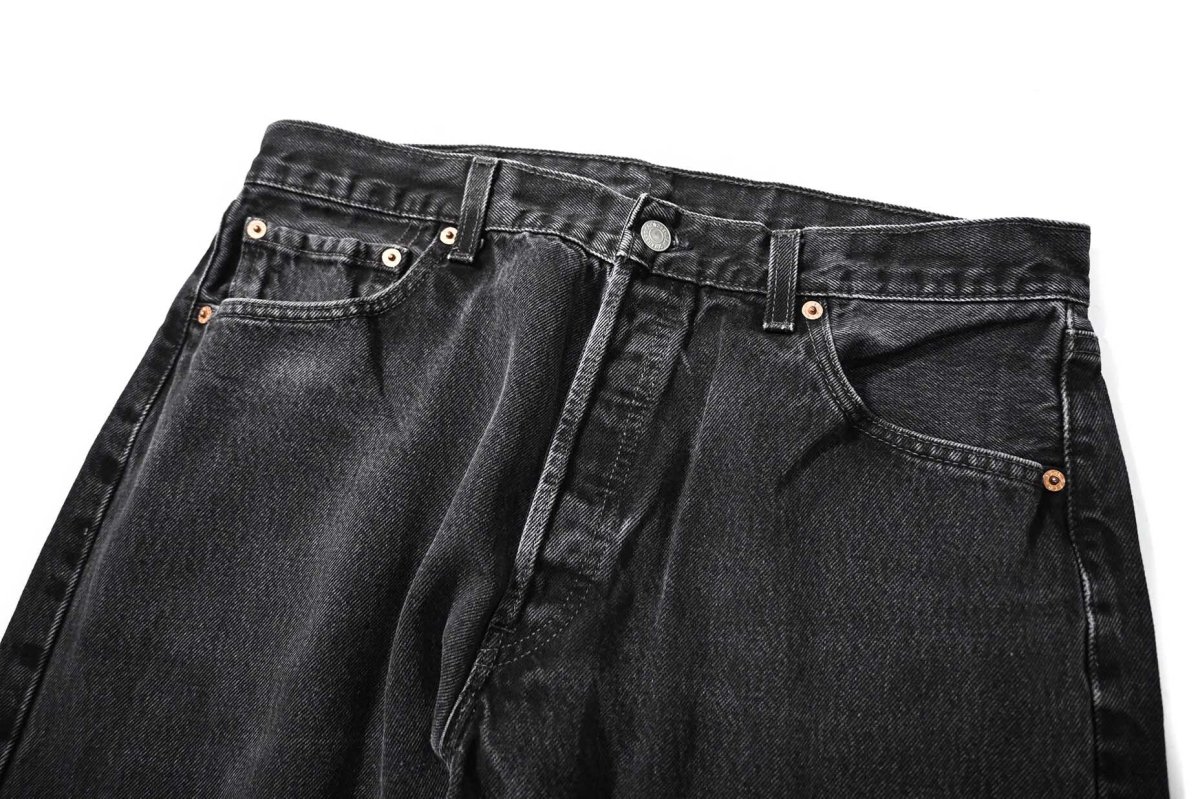 画像2: 00' Used Levi's 501 Denim Pants Black made in USA リーバイス (2)