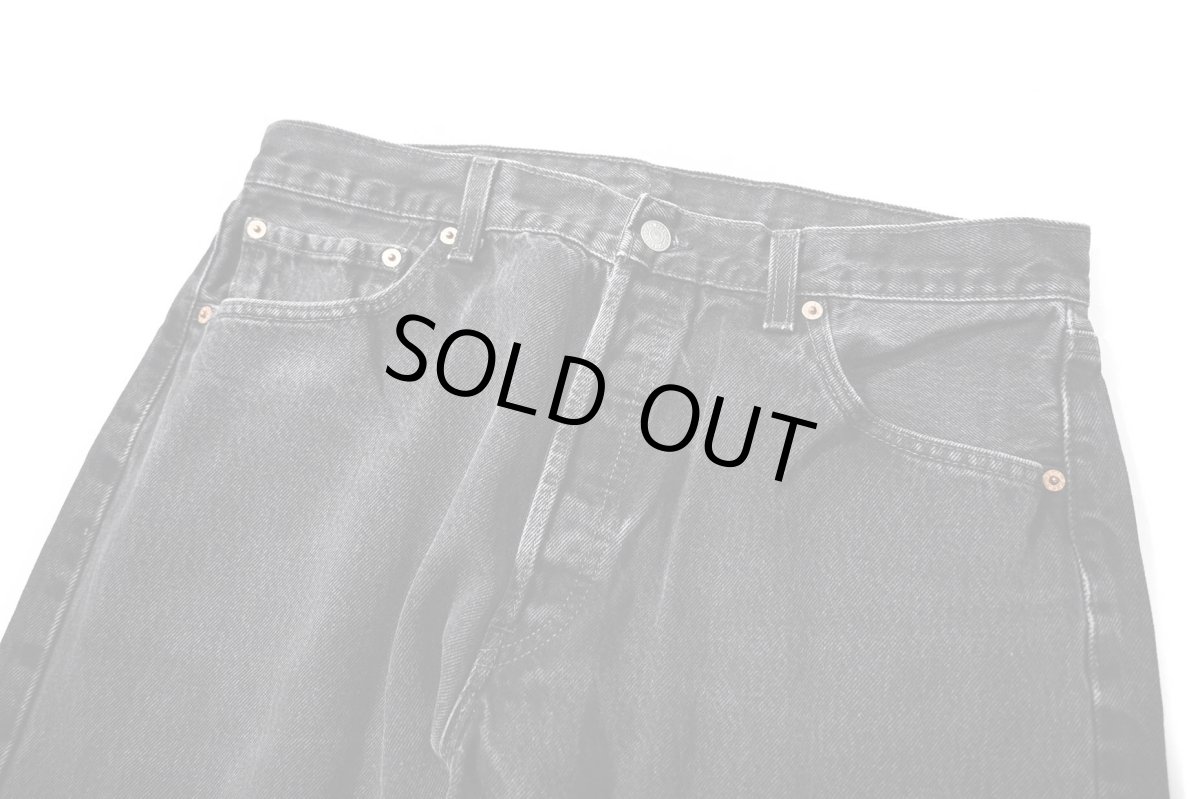 画像2: 00' Used Levi's 501 Denim Pants Black made in USA リーバイス (2)