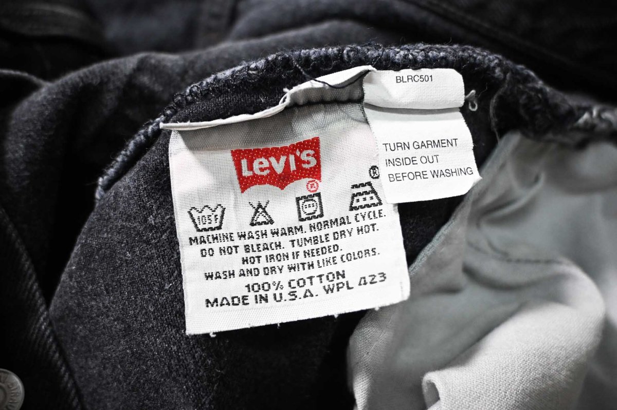 画像7: 99' Used Levi's 501 Denim Pants Black made in USA リーバイス (7)