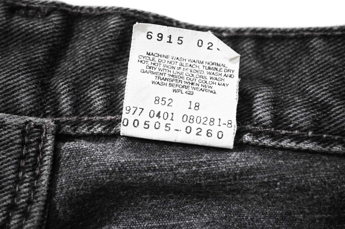 画像8: 01' Used Levi's 505 Denim Pants Black リーバイス (8)