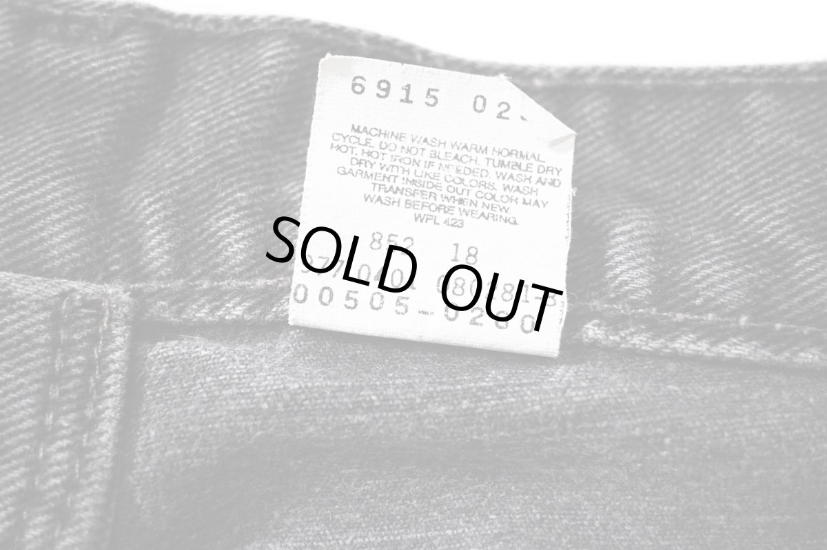 画像8: 01' Used Levi's 505 Denim Pants Black リーバイス (8)