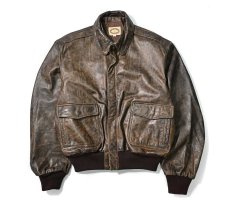 画像1: 80s Used Banana Republic Type A-2 Leather Flight Jacket (1)
