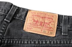 画像5: 01' Used Levi's 505 Denim Pants Black リーバイス (5)