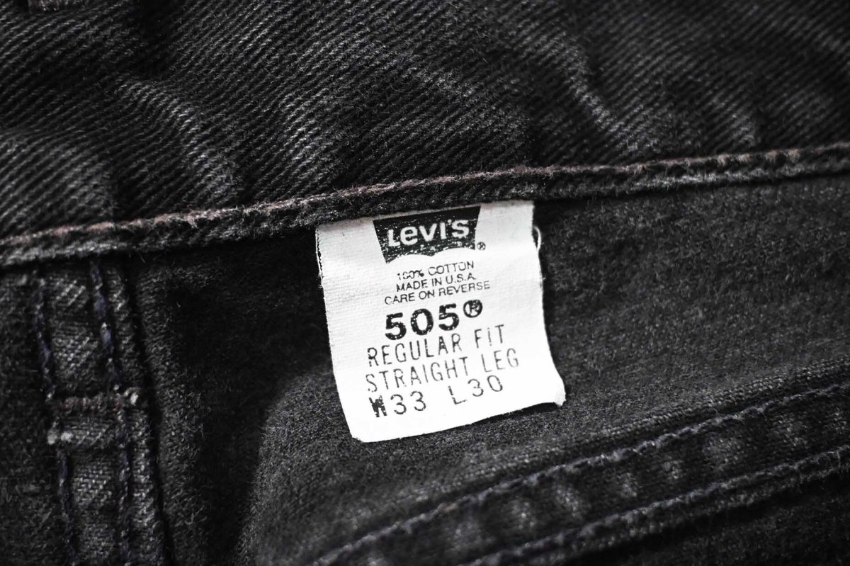 画像7: 00' Used Levi's 505 Denim Pants Black made in USA リーバイス (7)