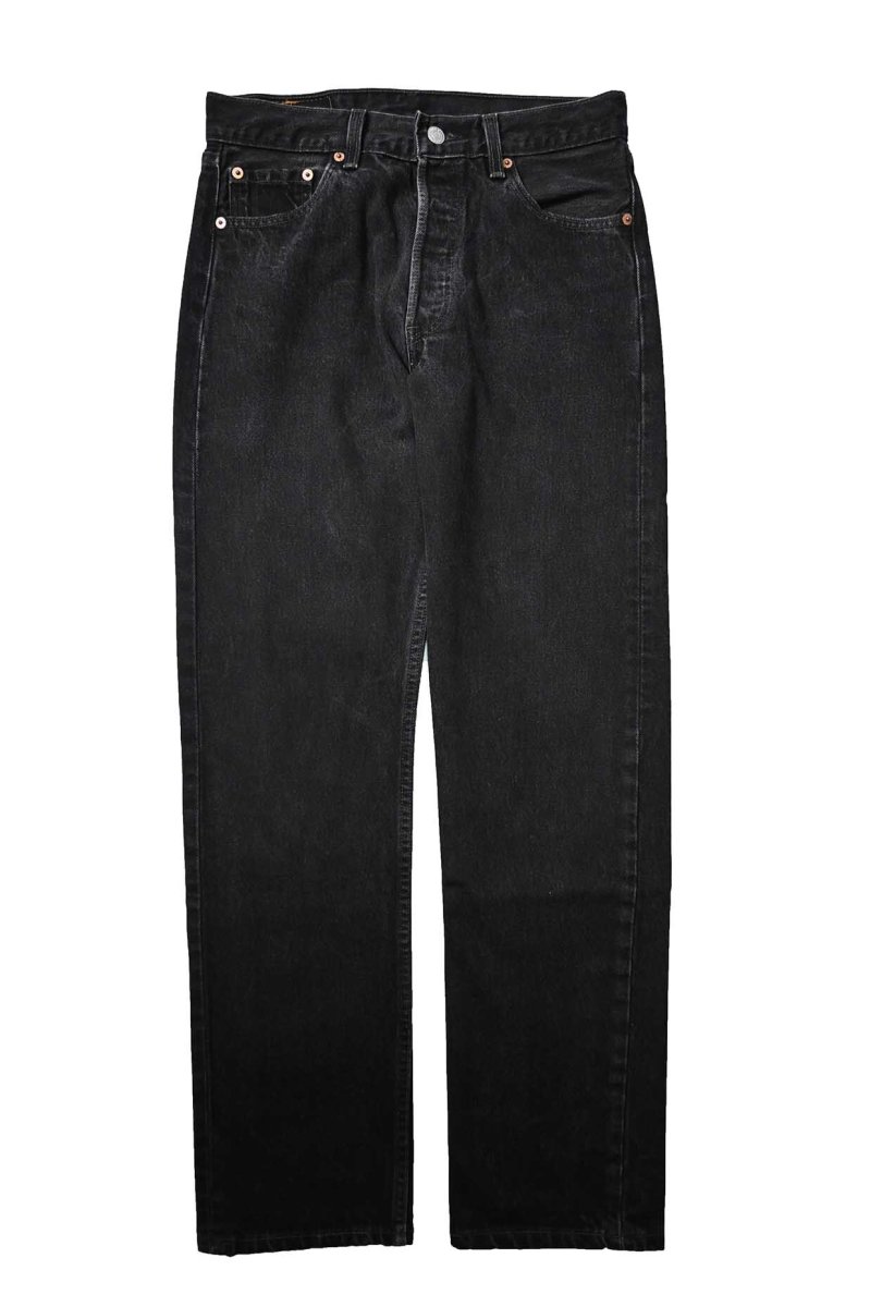 画像1: 99' Used Levi's 501 Denim Pants Black made in USA リーバイス (1)