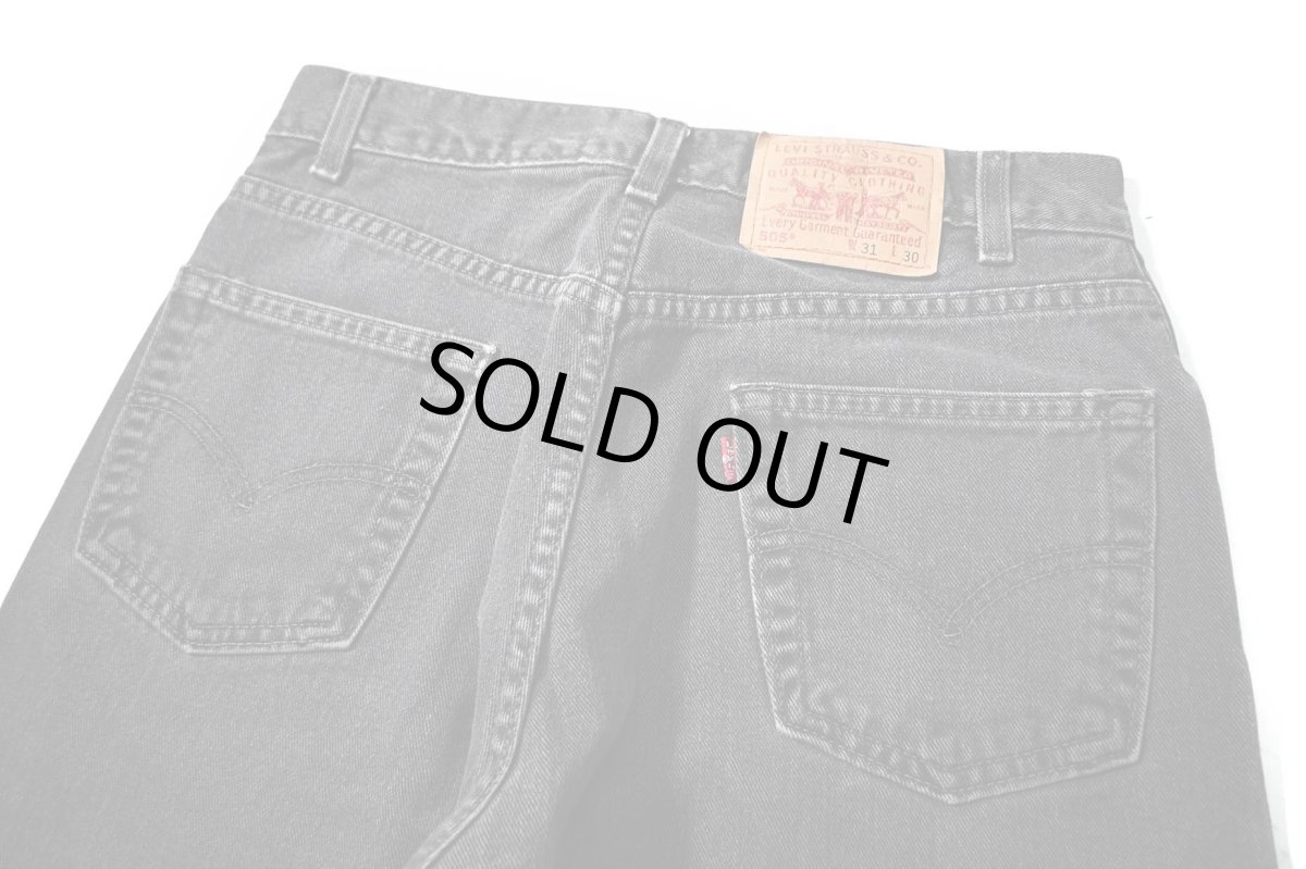 画像4: 01' Used Levi's 505 Denim Pants Black リーバイス (4)