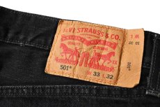 画像7: Used Levi's 501 Denim Pants Black リーバイス (7)