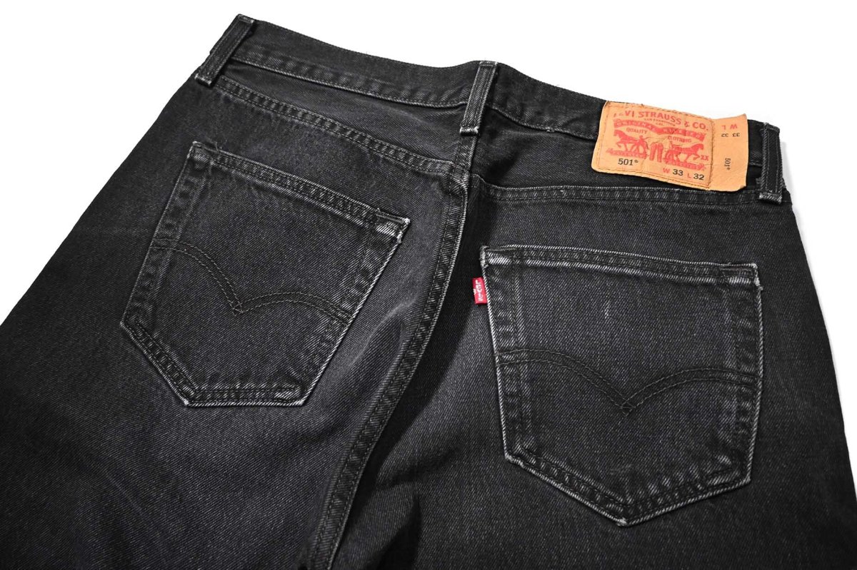 画像5: Used Levi's 501 Denim Pants Black リーバイス (5)