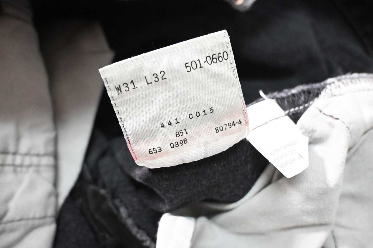 画像8: 98' Used Levi's 501 Denim Pants Black made in USA リーバイス (8)