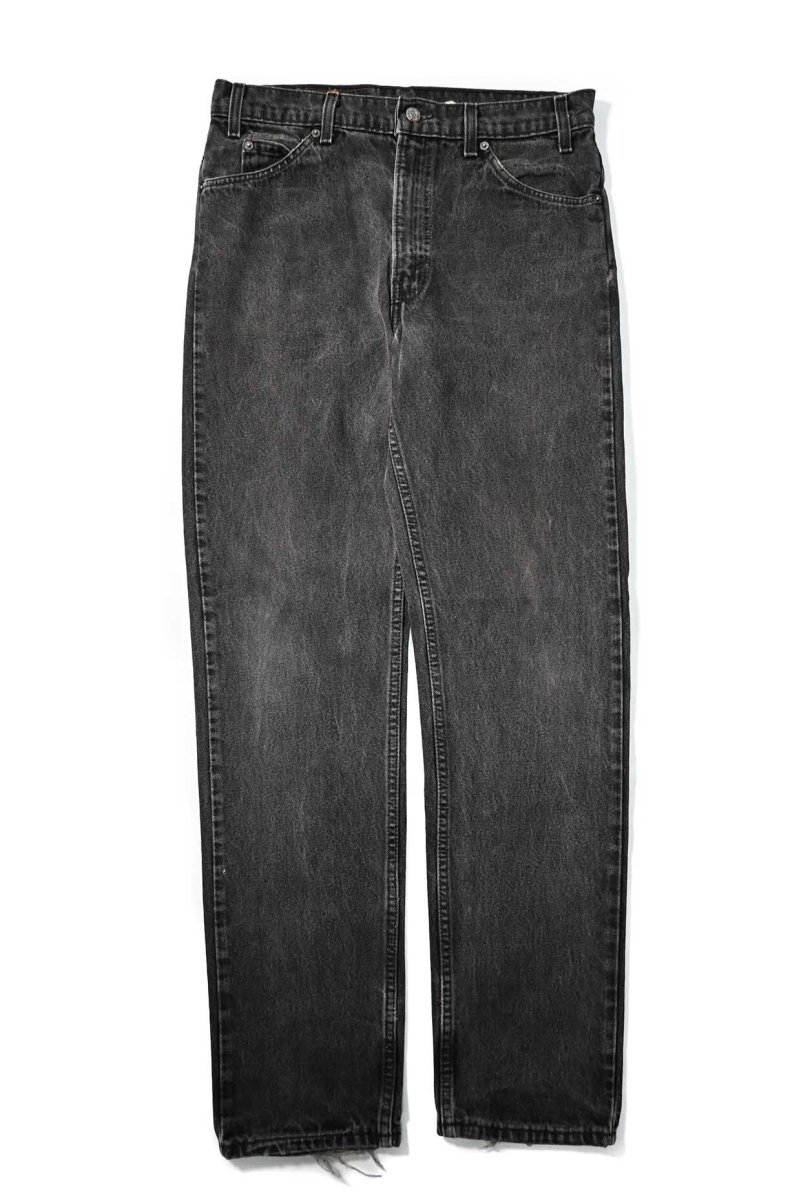 画像1: 95' Used Levi's 505 Denim Pants Black made in USA リーバイス (1)