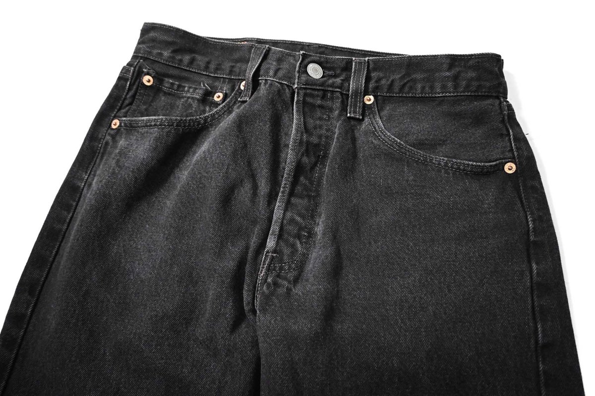 画像2: 98' Used Levi's 501 Denim Pants Black made in USA リーバイス (2)