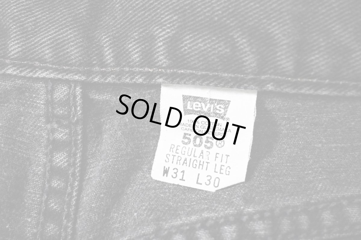 画像7: 01' Used Levi's 505 Denim Pants Black リーバイス (7)