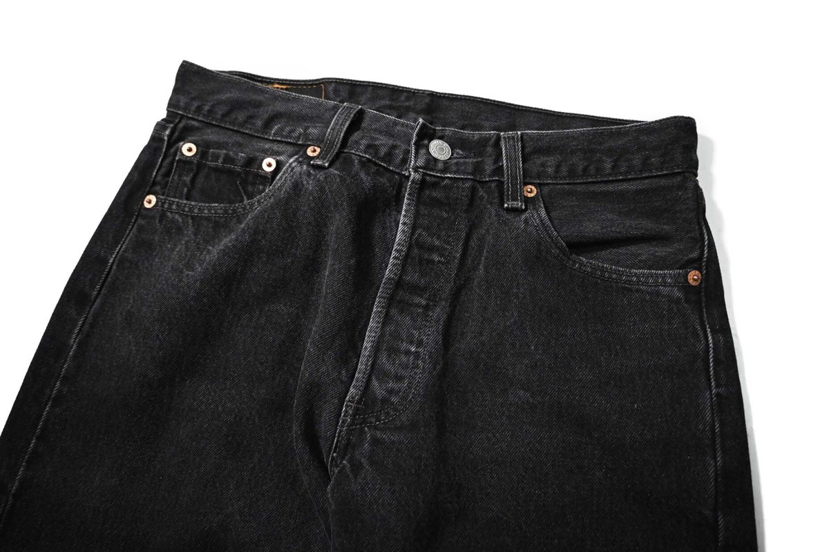 画像2: 99' Used Levi's 501 Denim Pants Black made in USA リーバイス (2)