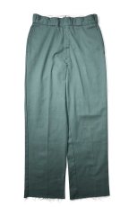 画像1: 90s Used Dickies 874 Work Pants Cut Off Lincoln Green made in USA (1)
