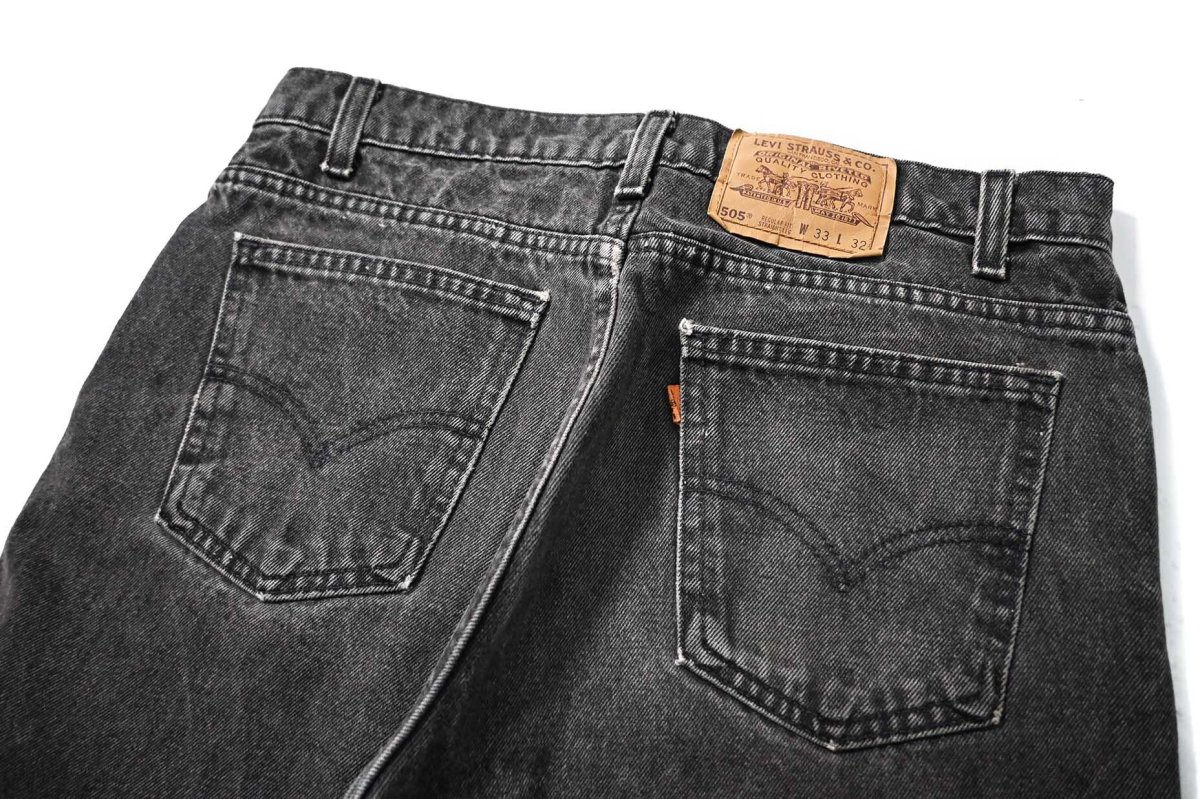 画像4: 95' Used Levi's 505 Denim Pants Black made in USA リーバイス (4)