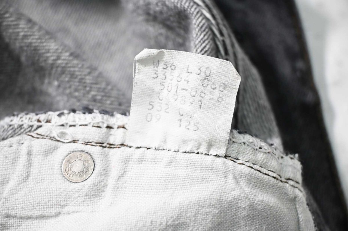 画像7: 85' Used Levi's 501 Denim Pants Black made in USA リーバイス 先染め (7)