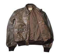 画像5: 80s Used Banana Republic Type A-2 Leather Flight Jacket (5)