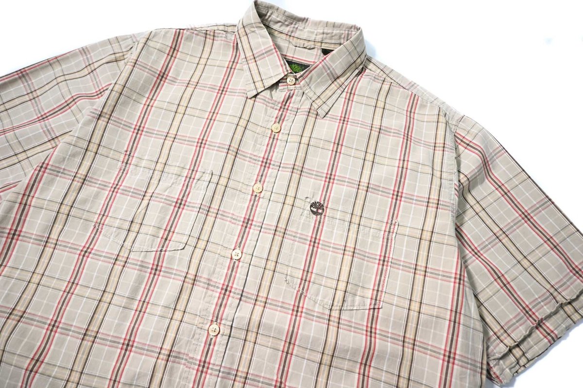 画像2: Used Timberland Plaid Shirt (2)