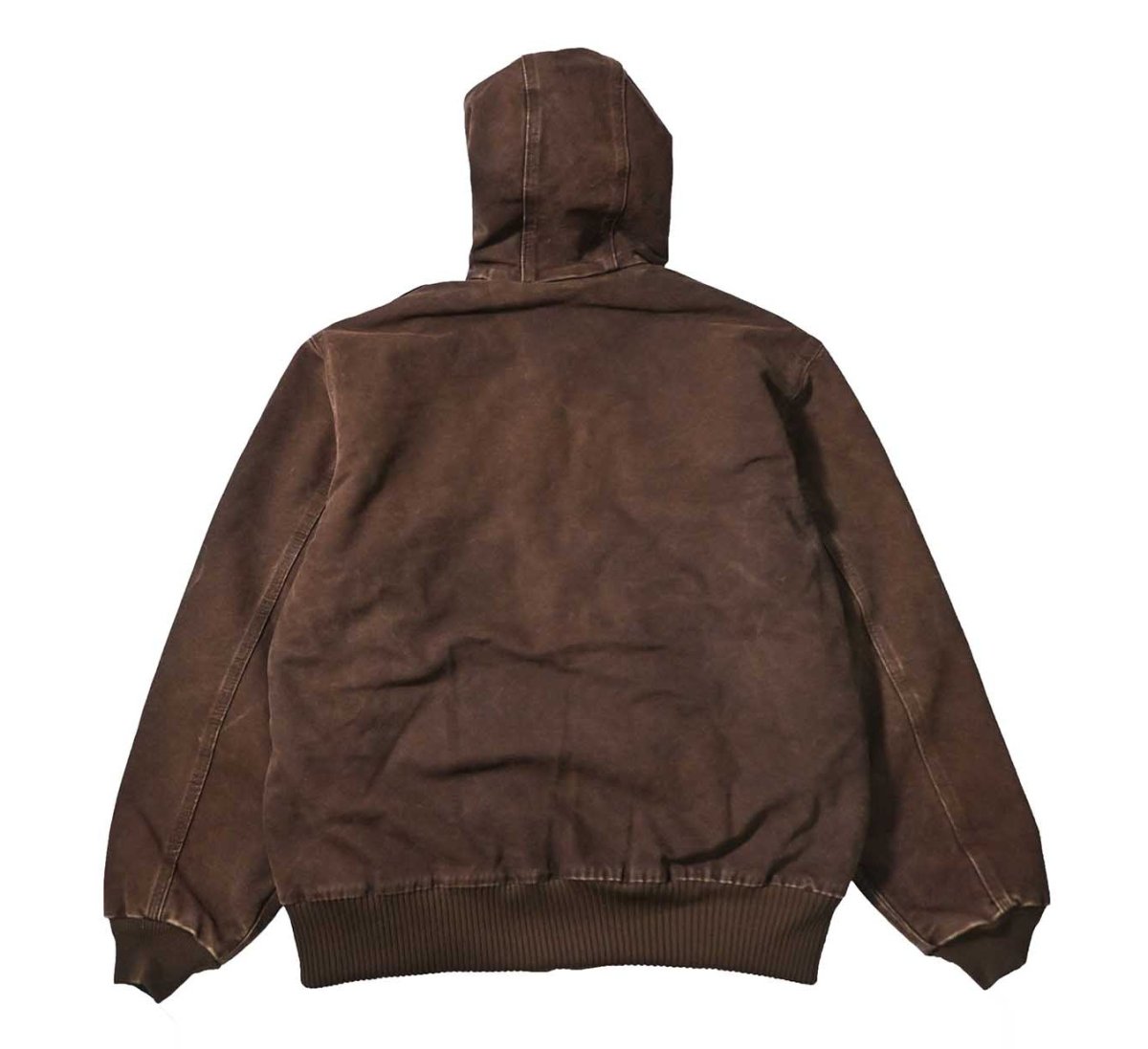 画像2: 09' Used Carhartt Quilted Flannel Lined Active Jacket Dark Brown (2)