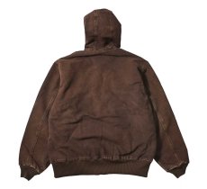 画像2: 09' Used Carhartt Quilted Flannel Lined Active Jacket Dark Brown (2)
