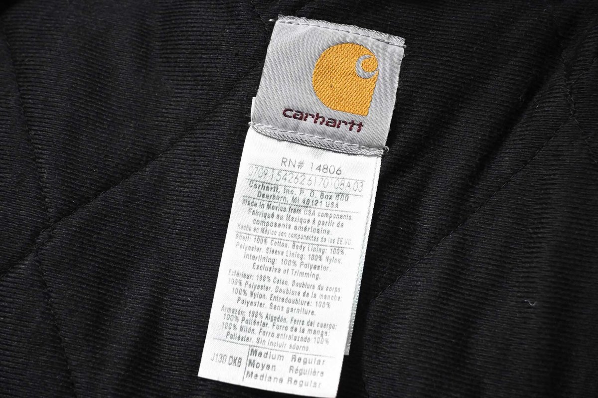 画像6: 09' Used Carhartt Quilted Flannel Lined Active Jacket Dark Brown (6)